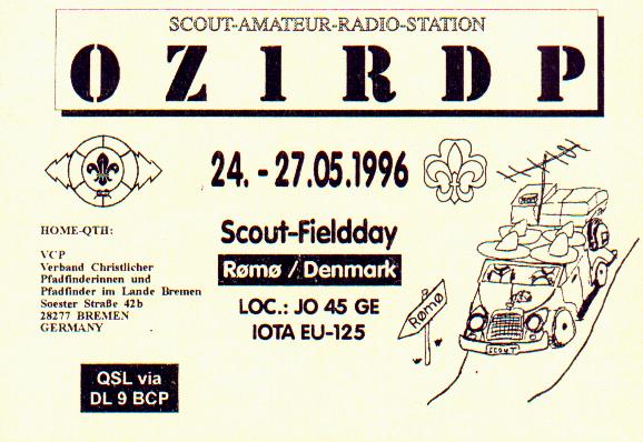OZ1RDP 1996 QSL