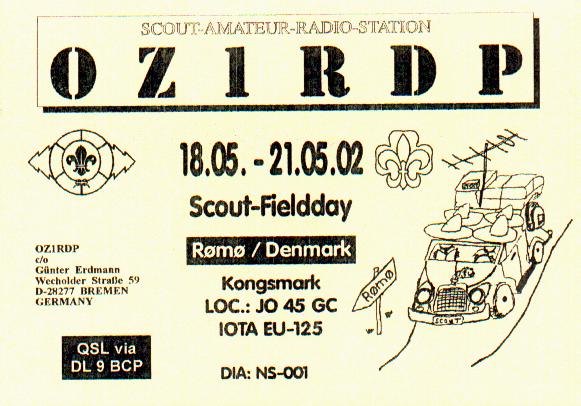 OZ1RDP 2002 QSL
