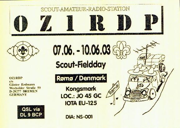 OZ1RDP 2003 QSL